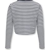 ONLY GIRLS - Vest - Zwart - V-Hals - Lange Mouwen - Biesdetail