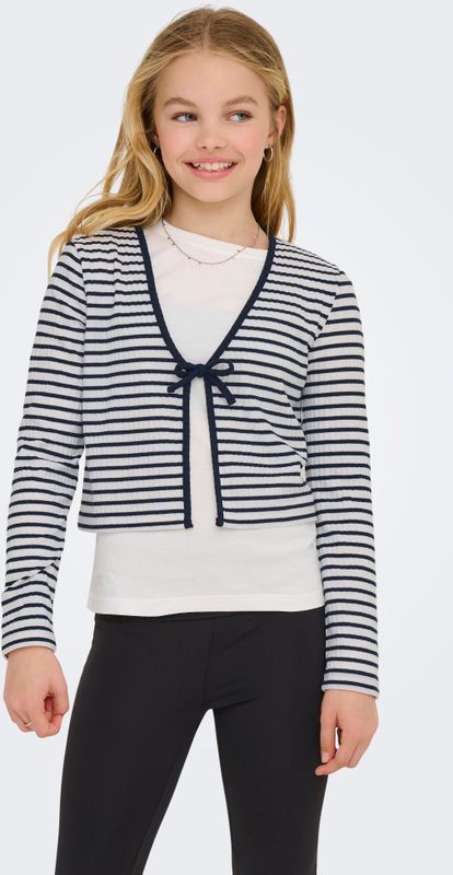 ONLY GIRLS - Vest - Zwart - V-Hals - Lange Mouwen - Biesdetail