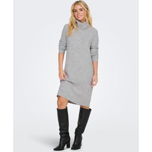 JDY - Jdyelanora - Gebreide Jurk - Kort - Waterval Hals - Lange Mouwen