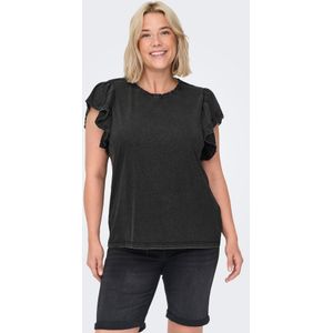 ONLY CARMAKOMA Top - Zwart - Katoen