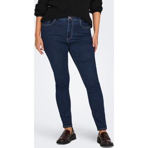 ONLY CARMAKOMA - High Waist Skinny Fit Jeans - Licht Verwassen Dark Denim Look