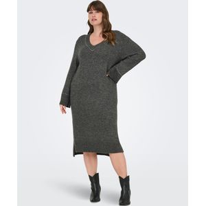 ONLY CARMAKOMA - CARELSIE LS STUDS MIDI DRESS - Gebreide Jurk - Mini