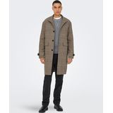 Onsowen - Jas - Hoge Hals - Lange Jas - Manchetten met Knoop - Knoopsluiting