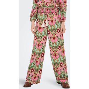 ONLY GIRLS - Broeken - Zwart - Viscose - Mid Waist - Wide Leg Fit