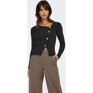 JDY - Vest - Asymmetrische Hals - Lange Mouwen - Knoopsluiting