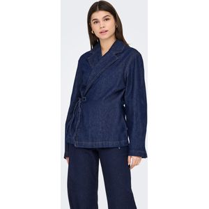 Onlellis - Denim Jas - Licht Verwassen Dark Denim Look