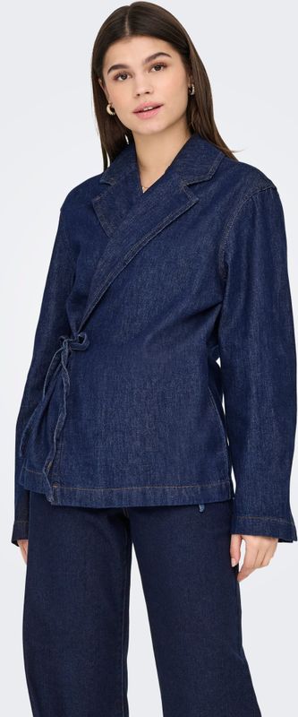 Onlellis - Denim Jas - Licht Verwassen Dark Denim Look