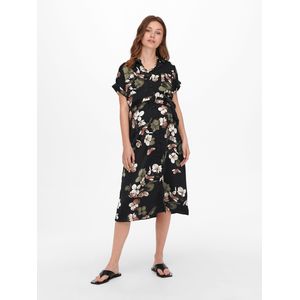 Olmorient - Blousejurk - Korte Mouwen - V-Hals - Regular Fit