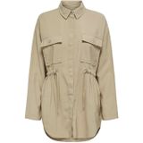 Onlnadine - Tussenjas - Gespreide Kraag - Knoopsluiting - Voorzakken