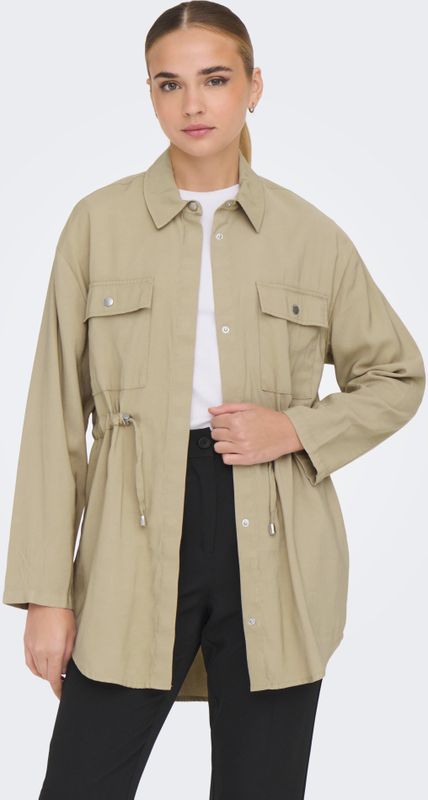 Onlnadine - Tussenjas - Gespreide Kraag - Knoopsluiting - Voorzakken