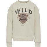 ONLY - Sweatshirt - Beige - Normale Pasvorm - Lange Mouw