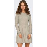 Only - Model 'FIA' - Gebreide Jurk - Viscosemix - Effen/Gestructureerd