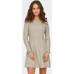 Only - Model 'FIA' - Gebreide Jurk - Viscosemix - Effen/Gestructureerd