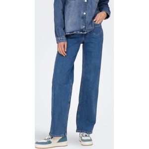 Onljuicy - High Waist Wide Leg Fit Jeans - Blauw - Jeans