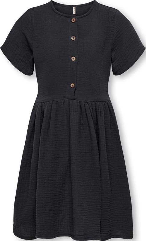 Kogdani-thyra - Jurk - Mini-lengte - O-hals - Lange Mouwen - Knoopsluiting