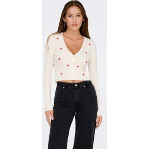 Onlemba - Vest - Gebreid - V-Hals - Lange Mouwen - Knoopsluiting - Regular Fit