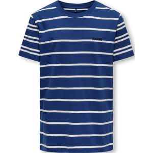 KIDS ONLY BOY Gestreept T-shirt KOBDON Hardblauw/Wit