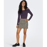 ONLY Rok 'Alia'  donkerbeige / lichtgroen / bessen / zwart