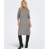 Jdymandy - Midi-jurk - Gebreide Jurk - Hoge Hals - Lange Mouwen - Regular Fit