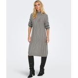 Jdymandy - Midi-jurk - Gebreide Jurk - Hoge Hals - Lange Mouwen - Regular Fit