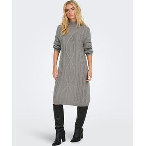Jdymandy - Midi-jurk - Gebreide Jurk - Hoge Hals - Lange Mouwen - Regular Fit