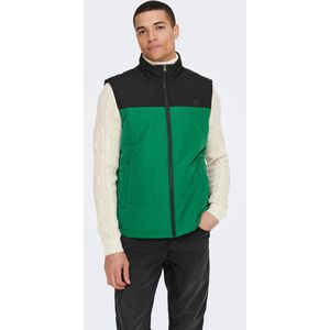 Onsmelvin - Gequilt Gilet - Hoge Hals - Lange Mouwen - Ritssluiting - Polyester Voering