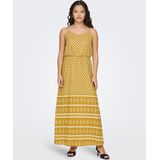 JDY - Jurk - Geel/Wit - Gestreept - Mouwloos - Maxi Lengte