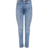 ONLY CARMAKOMA - Skinny Fit Jeans - Blauw - Katoen/Polyester