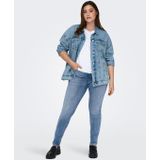 ONLY CARMAKOMA - Skinny Fit Jeans - Blauw - Katoen/Polyester