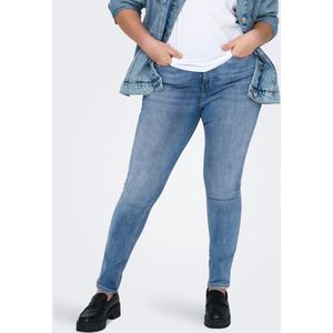 ONLY CARMAKOMA - Skinny Fit Jeans - Blauw - Katoen/Polyester
