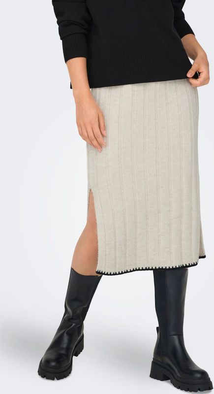 ONLCHICK - Stitch MV - Wikkelrok - Pumice Stone - Detail: zwart