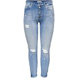 Onlbobby - Mid Waist Skinny Fit Jeans - Skinny Fit - Versleten Zoom