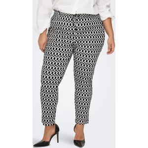 ONLY - Carmakoma - Chino - Zwart/Wit - Slimfit - Mid Waist