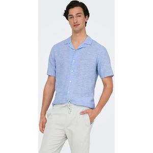 Onscaiden - Overhemd - Slim Fit - Resort Kraag - Korte Mouwen