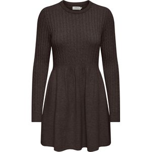 Onlfia - Midi-jurk - Gebreide Jurk - O-hals - Lange Mouwen - Regular Fit