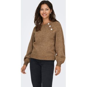 Only - ONLLAUREN LIFE - Gebreide Trui - Cocoa Créme - Lange Mouwen