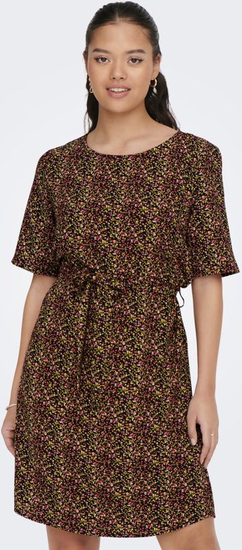 Jdyamanda - Korte Jurk - Geweven - O-hals - Korte Mouwen - Regular Fit