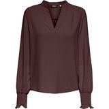 Only - Mette - Blouse - Lange Mouwen - Ronde Kraag - Regular Fit
