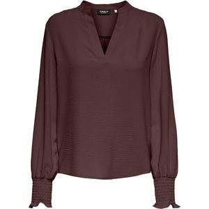 Only - Mette - Blouse - Lange Mouwen - Ronde Kraag - Regular Fit
