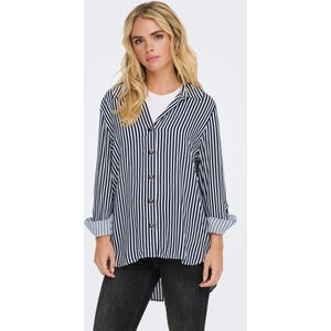 JDY - Overhemd - Geweven - Blauw - Lange Mouwen - Loose Fit