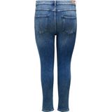ONLY CARMAKOMA - Skinny Fit Jeans - Blauw - High Waist - Gulp met Rits