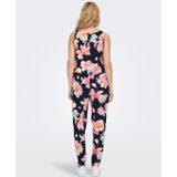 ONLY - Jumpsuit - Marine - Bloemenprint - Mouwloos - Lang/maxi