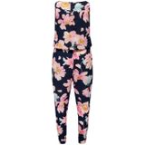 ONLY - Jumpsuit - Marine - Bloemenprint - Mouwloos - Lang/maxi