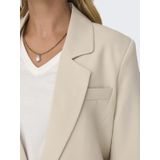 ONLY - Blazers - Crème - Normale Pasvorm - Lange Mouw