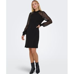 Jdymegan - Korte Jurk - Feestjurk - Halternek - Lange Mouwen - Pailletten Detail