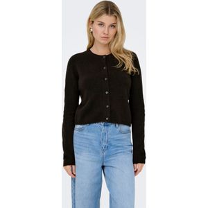 JDY - CHLOE - Gebreid Vest - Chocoladebruin