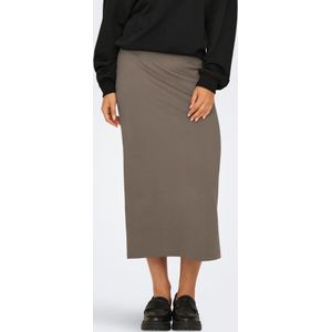 Onltia - Lange Rok - Kokerrok - Zwart - Elastische Tailleband