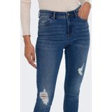 Skinny Jeans - Blauw - Katoen - Inclusief Riem
