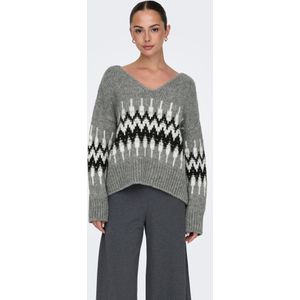 JDY - Gebreide Pullover - V-Hals - Lange Mouwen - Knit Fit
