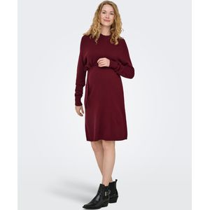 Olmleva - Lange Jurk - Gebreide Jurk - Hoge Hals - Lange Mouwen